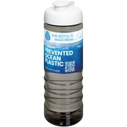 H2O Active® Eco Treble bidon z otwieraną pokrywką o pojemności 750 ml ciemnografitowy, biały (21047901)
