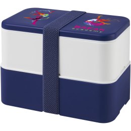 MIYO dwupoziomowe pudełko na lunch niebieski, biały, niebieski (22040152)