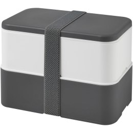 MIYO dwupoziomowe pudełko na lunch szary, biały, szary (22040182)