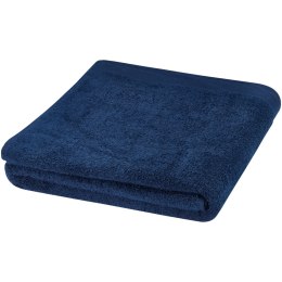 Riley bawełniany ręcznik kąpielowy o gramaturze 550 g/m² i wymiarach 100 x 180 cm granatowy (11700755)