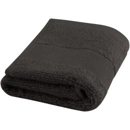 Sophia bawełniany ręcznik kąpielowy o gramaturze 450 g/m² i wymiarach 30 x 50 cm antracyt (11700084)