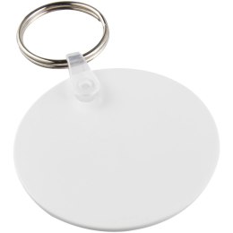 Tait łańcuch do kluczy z recyklingu w kształcie koła biały (21047501)