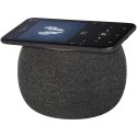 Ecofiber głośnik Bluetooth® z bambusa/RPET i bezprzewodowa ładowarka indukcyjna piasek pustyni, szary (12431806)