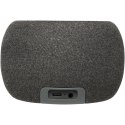 Ecofiber głośnik Bluetooth® z bambusa/RPET i bezprzewodowa ładowarka indukcyjna piasek pustyni, szary (12431806)