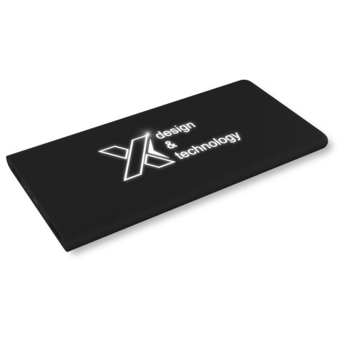 Powerbank z podświetlanym logo - SCX.design P15 czarny (2PX01690)