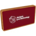 SCX.design P36 podświetlany bezprzewodowy powerbank 5000 mAh mid red, drewno (2PX05921)