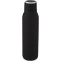 Miedziana butelka izolowana próżniowo Marka o pojemności 600 ml z metalową pętelką czarny (10067290)
